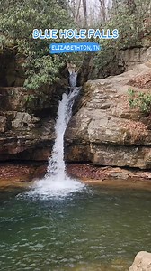 Blue Hole Falls is located near Elizabethton, Tennessee. #outdooradventuresintennessee #simplelifebigadventures #tennesseehiking #Tennessee #tennesseewaterfalls Simple Life, Big Adventures | Outdoor Adventures in Tennessee