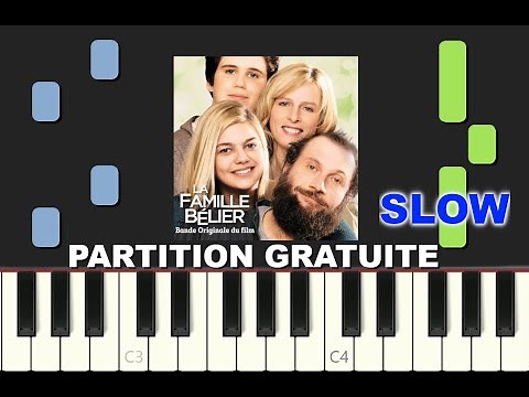 JE VOLE Michel Sardou, Louane, SLOW Piano Tutorial avec partition gratuite (pdf)