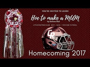 How to make a Light Up MUM for Homecoming