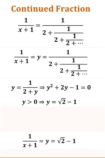 Continued Fractions #shorts #short