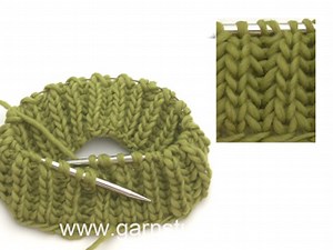 How to knit English rib in the round
