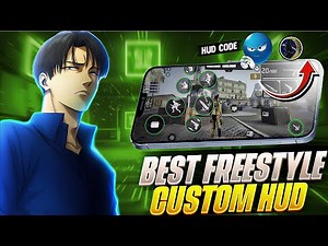 World's Best 3 Finger & 4 Finger Custom HUD CODE 🥶⚙️| FREESTYLE CUSTOM HUD IN FREE FIRE 🇧🇷💀