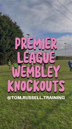 ✨ PREMIER LEAGUE WEMBLY KNOCKOUTS ✨ At Camp, we played Wembley doubles with a twist! Each pair plays against each other to try and score past the keeper. Each goal they scored allowed them to knock out a Prem team. If the keeper made a save, then she got to knock out a team. Once the pairs’ team was chosen, they were knocked out. Once the keeper’s team was chosen, she stayed in goal, but lost her knocking-out power! It’s a great game that’s fun and helps improve shooting and goalkeeper skills! P