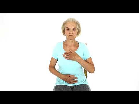 Senior: How to do Diaphragmatic Breathing Sitting