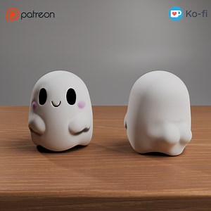 Halloween Kawaii Cute Ghosts - Happy Ghost