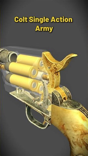 Colt Single Action Army 3D Animation 😮😮😮