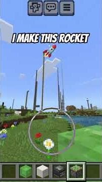 how to make a rocket in Minecraft #minecraft