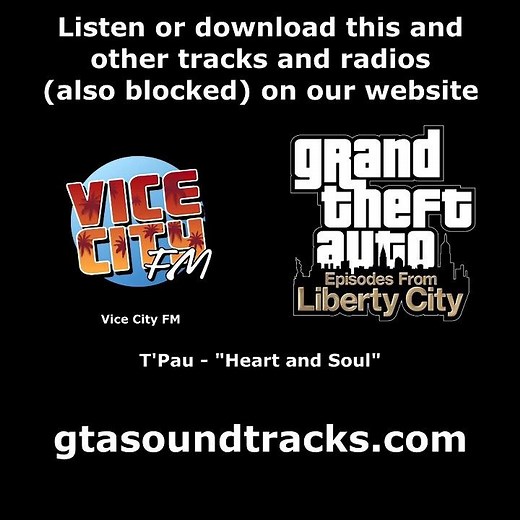 GTA EFLC - Vice City FM | T'Pau - "Heart and Soul"