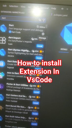 How to install Extension in VsCode #shorts #coding