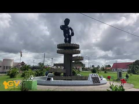 “CUFFY” - THE 1763 MONUMENT at the Square of the Revolution in Georgetown, Guyana.