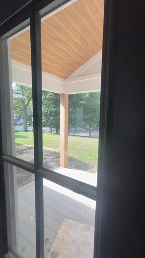 4.6K views | A VERSATEX Canvas Series ceiling ➕ the VERSATEX Canvas Series VERSAWRAP is the ultimate duo to take your exterior to the next level. ✔️ Durability that lasts ✔️ Timeless beauty ✔️ Curb appeal guaranteed Elevate your outdoor space with the beauty of wood and the durability of PVC. It’s #theversatexway  Featuring our Natural Amber and Turner Oak finishes. | Versatex Building Products | Facebook