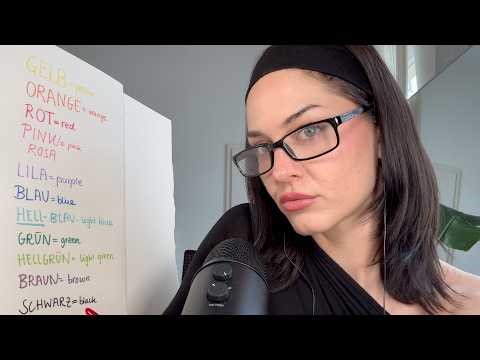 ASMR teaching german basics :)
