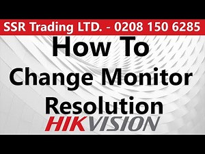 How to Change the HDMI Monitor Resolution 1080p 4K on a Hikvision CCTV IDS AcuSense DVR NVR 2021