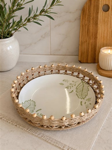 Dou Bandeja Rústica | Cesta de Juta Rústica #diy #decoration #cesta #bandeja #tutorial
