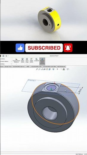 Solidworks CAD Design Exercise 172 END Cap Shorts for Hydraulic Cylinder design in Solidworks