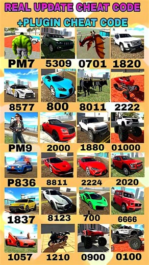 Real code 💥 indian bike driving 3d all new cheat code update + plugin cheat code #shorts #viral