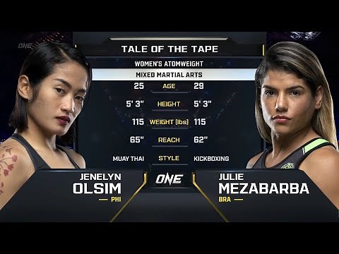Jenelyn Olsim vs. Julie Mezabarba | ONE Championship Full Fight