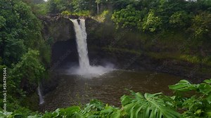 Majestic Beauty of the Waterfall at Wailuku River State Park