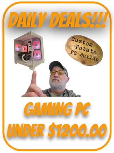 $1141.00 Gaming PC #AM5 #ram #ddr5 #pcpartsdeals #pcbuild Link in bio to Past Deals and Today’s Deals! Some links may be affiliate links at no extra cost to you. 🥔🥔🥔🥔🥔🥔🥔🥔🥔🥔🥔🥔 Deals Like: ✔ Storage, Ram, GPU & CPU deals ✔ Budget PC parts ✔ Gaming mice, keyboards & headsets ✔ Limited-time discounts 🥔🥔🥔🥔🥔🥔🥔🥔🥔🥔🥔🥔 👍 Like & subscribe for daily PC deals 🔔 Turn on notifications so you don’t miss drops