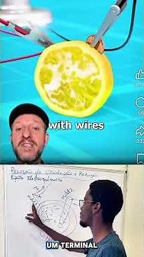 🍋REAÇÃO DE OXIDAÇÃO E REDUÇÃO NO LIMÃO 🍋‍🟩 ⁉️ #fypシ #science #foryou