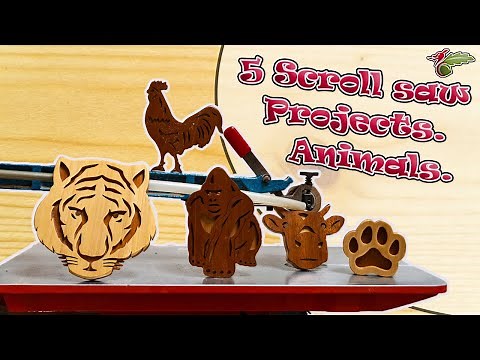 5 scroll saw projects, animal scroll saw projects.