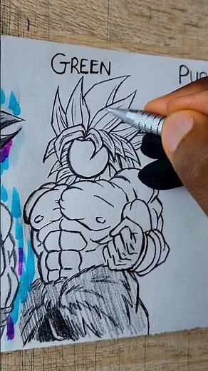 How to Draw Body With🤯( Silver,Green and purple ) #howtodraw #drawing #art #artist
