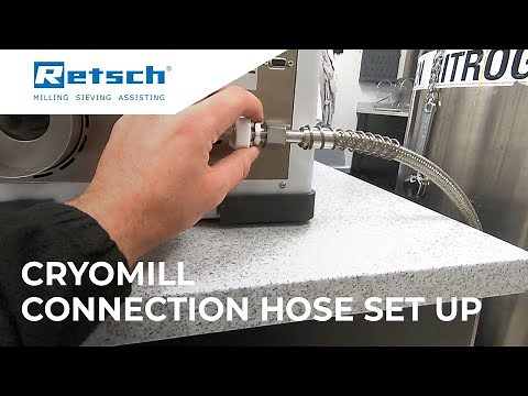CryoMill - Connection Hose Set Up #RETSCH #cryomill #laboratoryinstruments