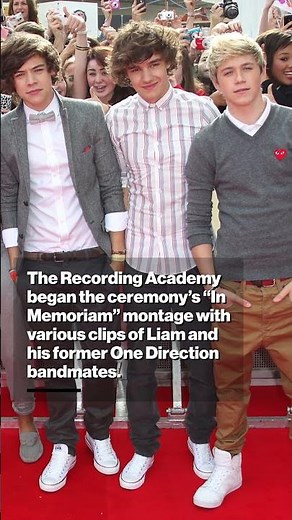 Liam Payne remembered during Grammys 2025 ‘In Memoriam’ with emotional One Direction clip #shorts