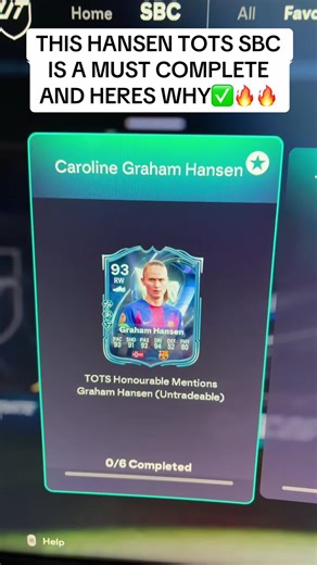 THIS HANSEN TOTS SBC IS A MUST COMPLETE AND HERES WHY✅🔥🔥#fc26 #eafc26fut #eafc #eafc26
