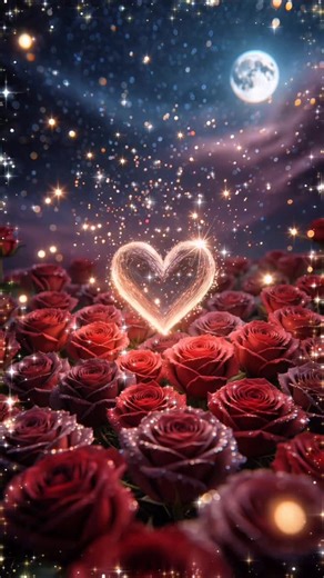 Digital Creator | AI Animations | Cozy Souls on Instagram: "🌹 GOOD NIGHT 🌹 May tonight be the gateway to dreams fragrant with roses, and may every sparkle from the sky whisper to you: rest, beautiful soul... 💫 Good night, Flower of the Night 💫 🌸 Watermark = My signature. Please leave it 💜 📸 AI Image by | @natur.edge.by.anna | #naturedgebyanna"