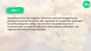 Petits flans d'asperges blanches et poivrons rouges