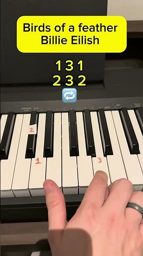 Birds of a feather - Billie Eilish easy piano tutorial