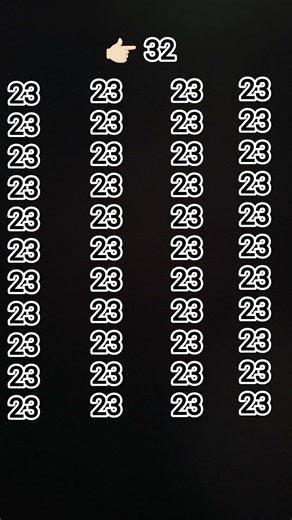 find 32 in the numbers #subscribe