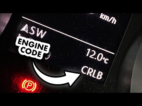 VW Golf MK7 (5G) how to find engine code