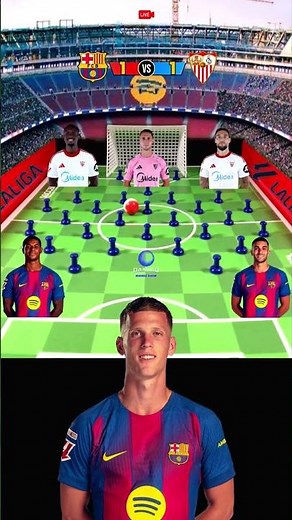BARCELONA vs SEVILLA | LA LIGA HIGHLIGHTS | MARBLE FOOTBALL |03/15/26| #espn #asmr