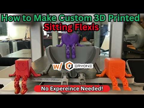 How to Make an Articulated Sitting 3D Printed Toy (Flexible Legs Tutorial)