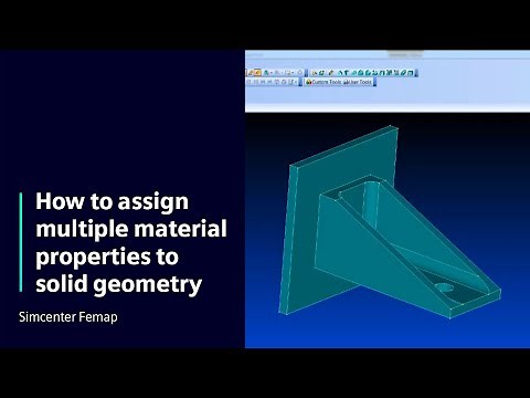 HOW TO Assign multiple material properties to solid geometry with Simcenter Femap | Tutorial