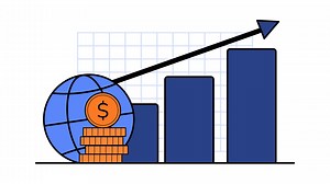 Download 2d animation concept of global economy and macroeconomics for free