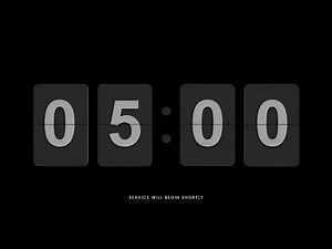 5 MINUTES COUNTDOWN for church