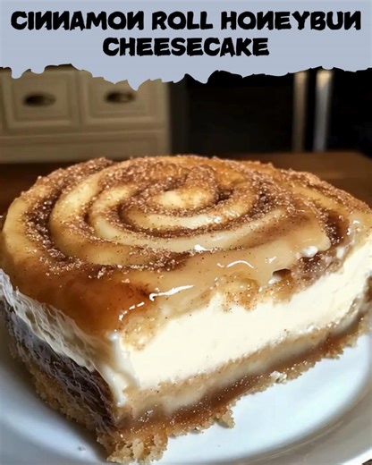 436K views · 1.7K reactions | Cinnamon Roll Honeybun Cheesecake Recipe ⬇️ first CO.M.N.T ⬇️⬇️ | Amelia Recipes | Facebook
