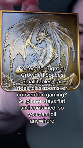 No room to roll? No problem. 🎲✨ This dice spinner gives you perfect rolls even in the tiniest spaces #SmallSpaceGaming #TabletopEssentials #DiceRollHack #GamerTools #dndlife