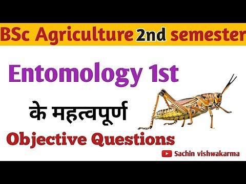 Fundamental of entomology objective question | BSc Agriculture 2nd semester entomology MCQ