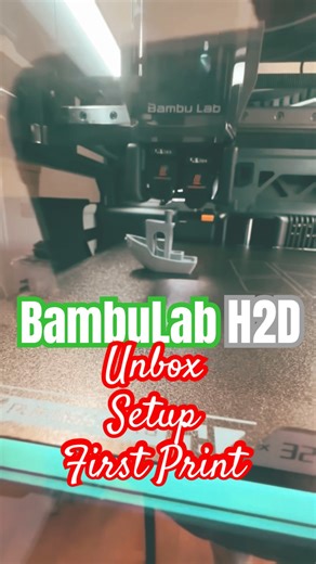 Setting Up the #BambuLabH2D & Printing Preloaded #3DBenchy - Set to Music - #JustBecause