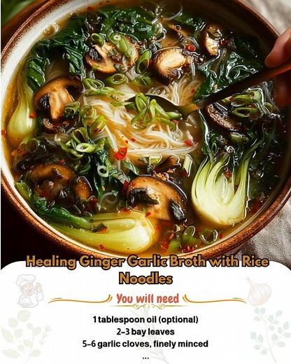 7.5K views · 40 reactions | Healing Ginger Garlic Broth with Rice...