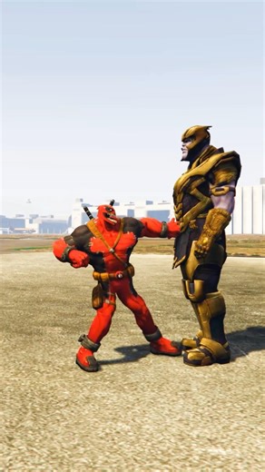 Deadpool vs Venom & Thanos | Epic Jet Showdown #ytshorts #gta5 #gaming
