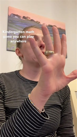 An easy number game to play anywhere! #kindergartenmath #mathlearning