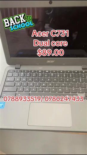 💻🔥 Acer Chromebook C731 – Budget Laptop Yakachipa! ✅ 11.6” HD screen – diki, inotakurika nyore ✅ Intel Celeron – yakanaka kubasa remazuva ose ✅ 4GB RAM – multitasking yakapusa 📚 ✅ 16GB / 32GB storage ✅ Chrome OS – inokurumidza & hairemi ✅ Wi-Fi Bluetooth ✅ Battery inogara nguva refu 🔋 🟢 Yakanaka ku: • Students • Online lessons • Emails • YouTube • Zoom / Google Meet @Resource_Paradise_103 @The computer shop Zw @isellthingsHQ @PachopisaTv @Zimcelebs Official #zimtiktokers🇿🇼🇿🇼🇿🇼 #zimbab
