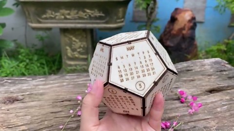 Laser Cut Pentagon Calendar 2026, Glowforge File (digital Download) - Etsy