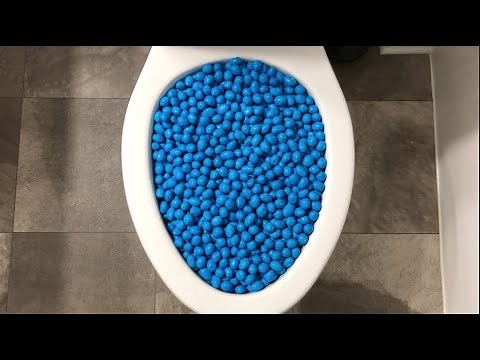 Will it Flush? - Blue M&M's 2