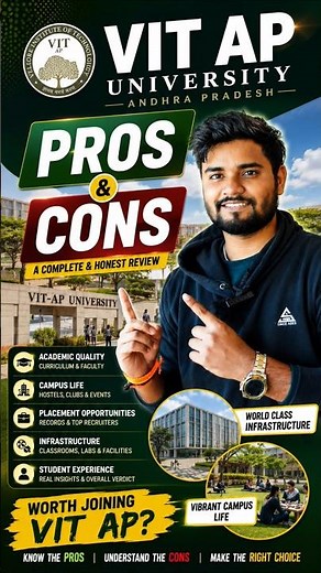 VIT AP Pros & Cons 🔥 Honest Review Before Taking Admission!